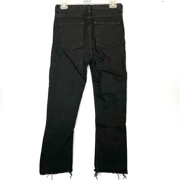Everlane Black High Rise Kick Crop Jeans - 26 - Picture 4 of 12